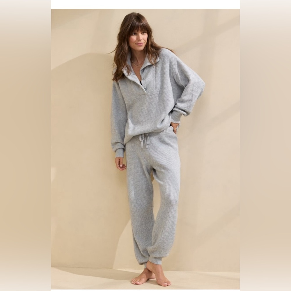 Aerie waffle knit set